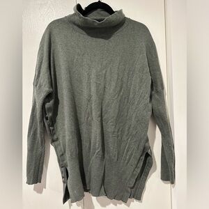 Seraphine Knitted Maternity & Nursing Rolled Neck Sweater- Khaki/Army Green Sz M